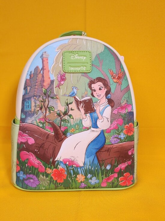 Loungefly Disney Princess Beauty And The Beast Belle Reading Mini Backpack NEW